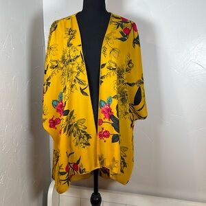 Floral Yellow Kimono